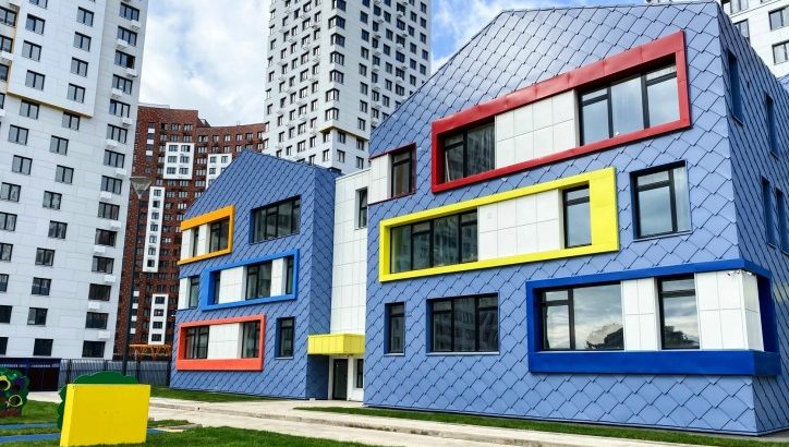 Завершается строительство детского сада в ЖК «Румянцево-Парк»