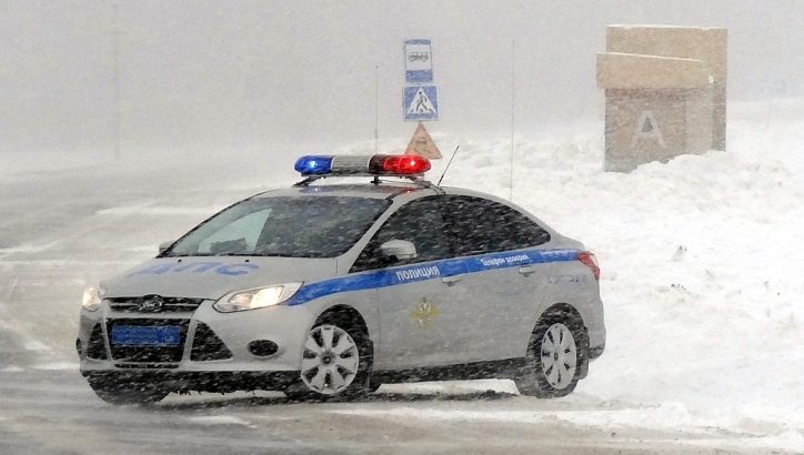 Полиция, зима, ТиНАО, Новая Москва