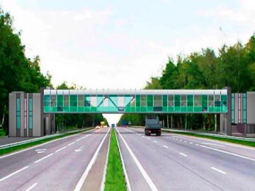 Надземный пешеходный переход построят недалеко от СНТ «Полянка» в ТиНАО