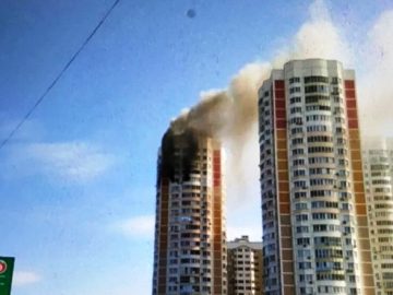 Пожар произошел в квартире на 21 этаже жилого дома в ТиНАО